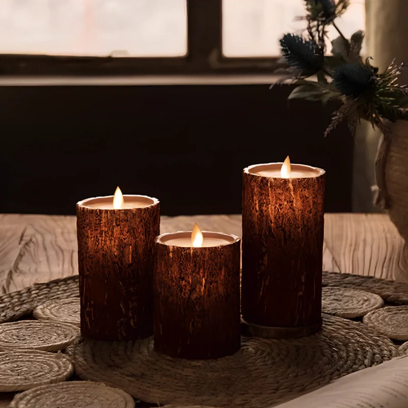Flameless Block Candles