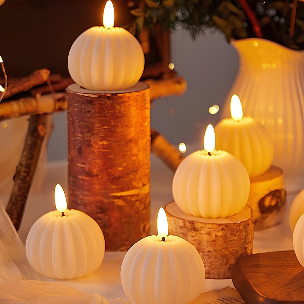 Flameless Block Candles