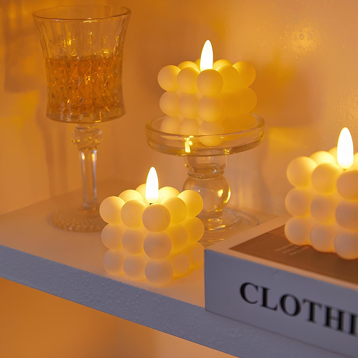 Flameless Block Candles
